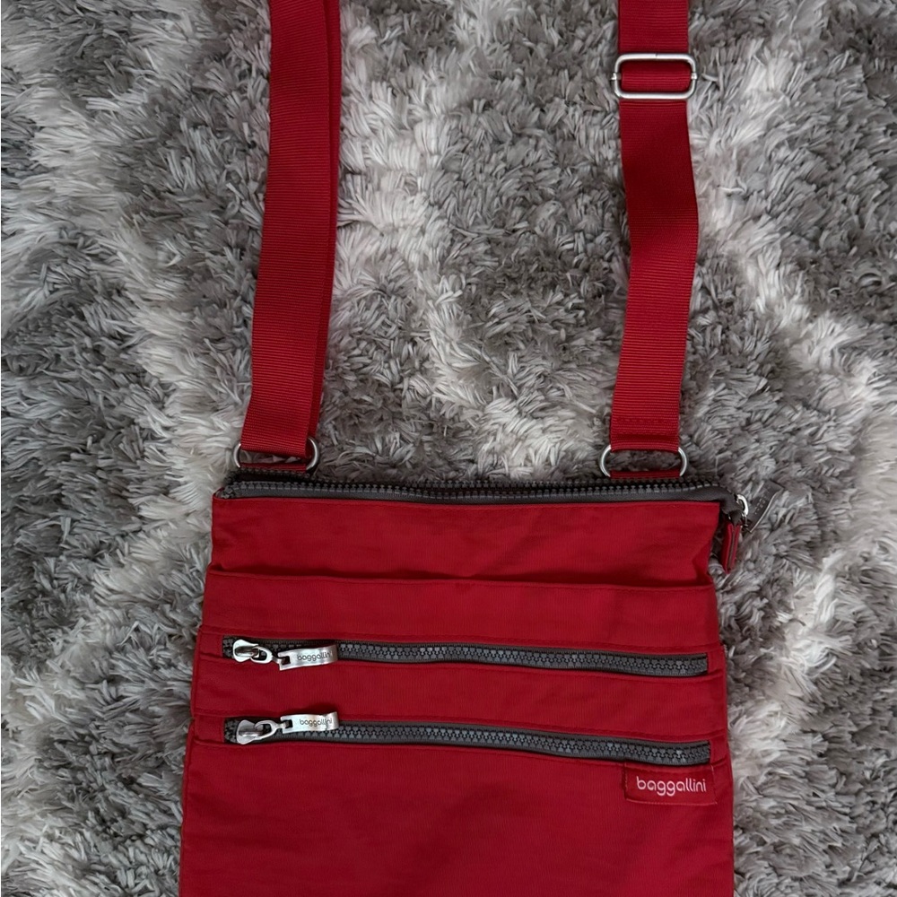 Baggallini Red Cross body Bag